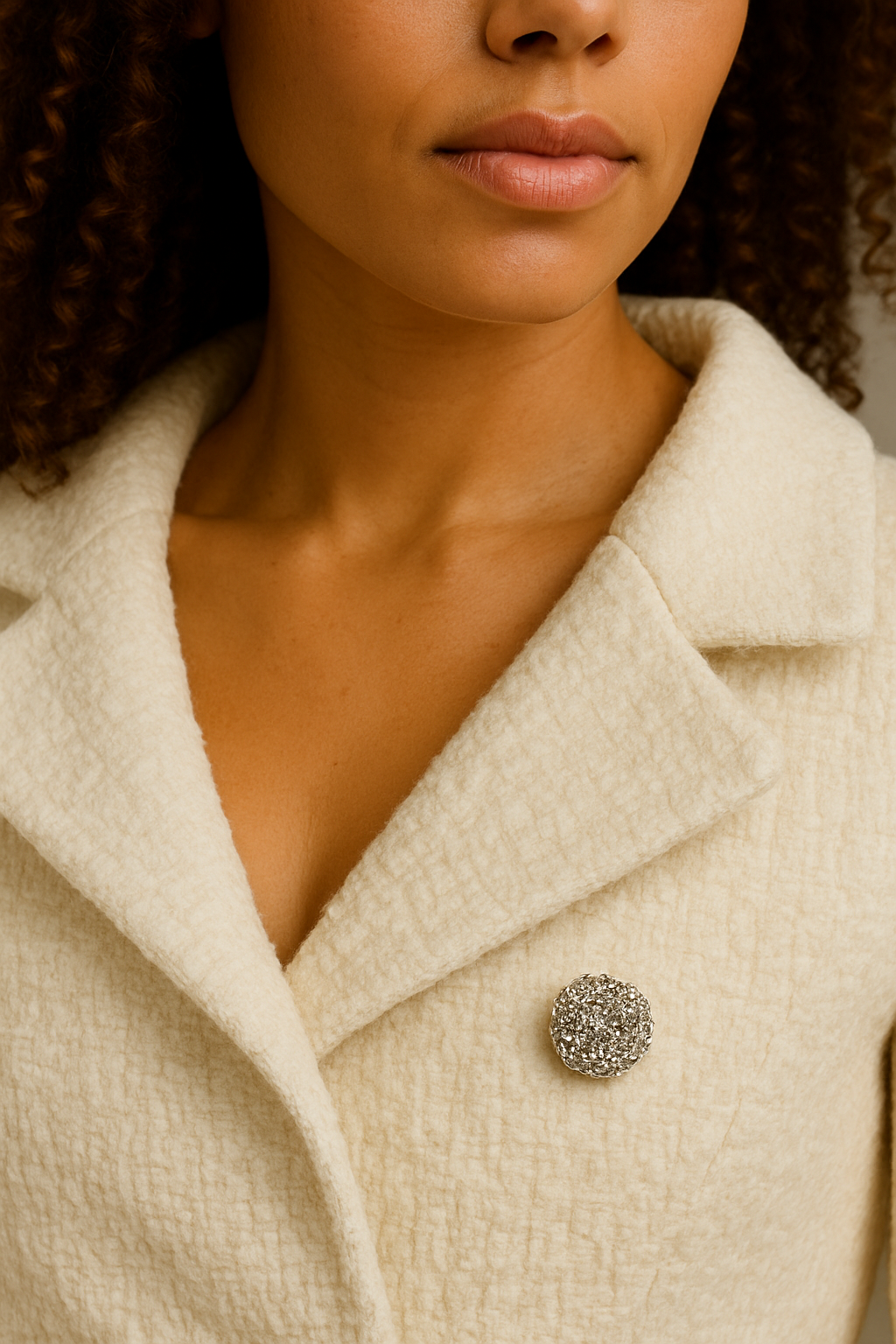 Dames Blazerjurk met Dubbele Rij Knopen – Wit