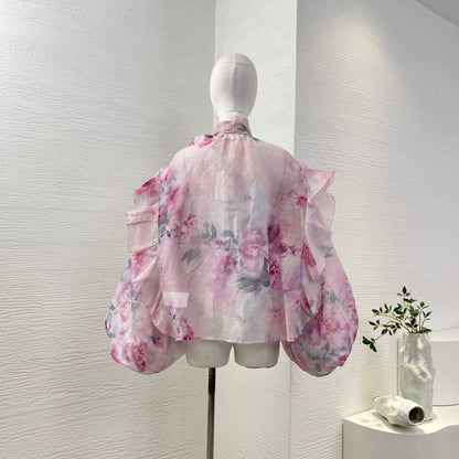 Blush Bloom Ruffle Blouse