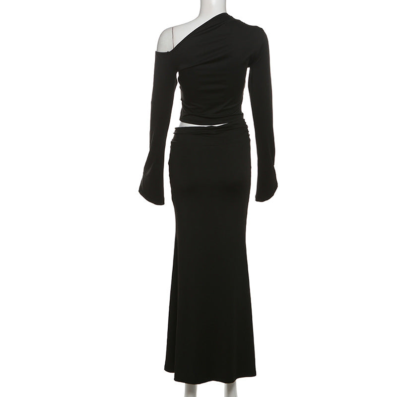 Midnight Bloom Gown – Black