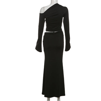 Midnight Bloom Gown – Black