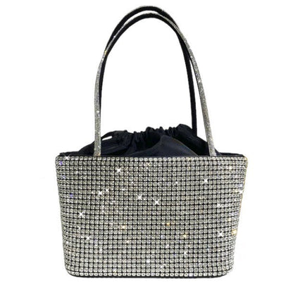 Crystal Glam Tote – Silver