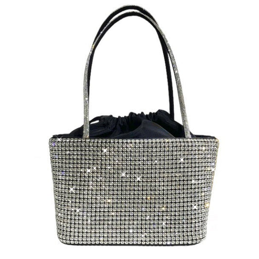 Crystal Glam Tote – Silver
